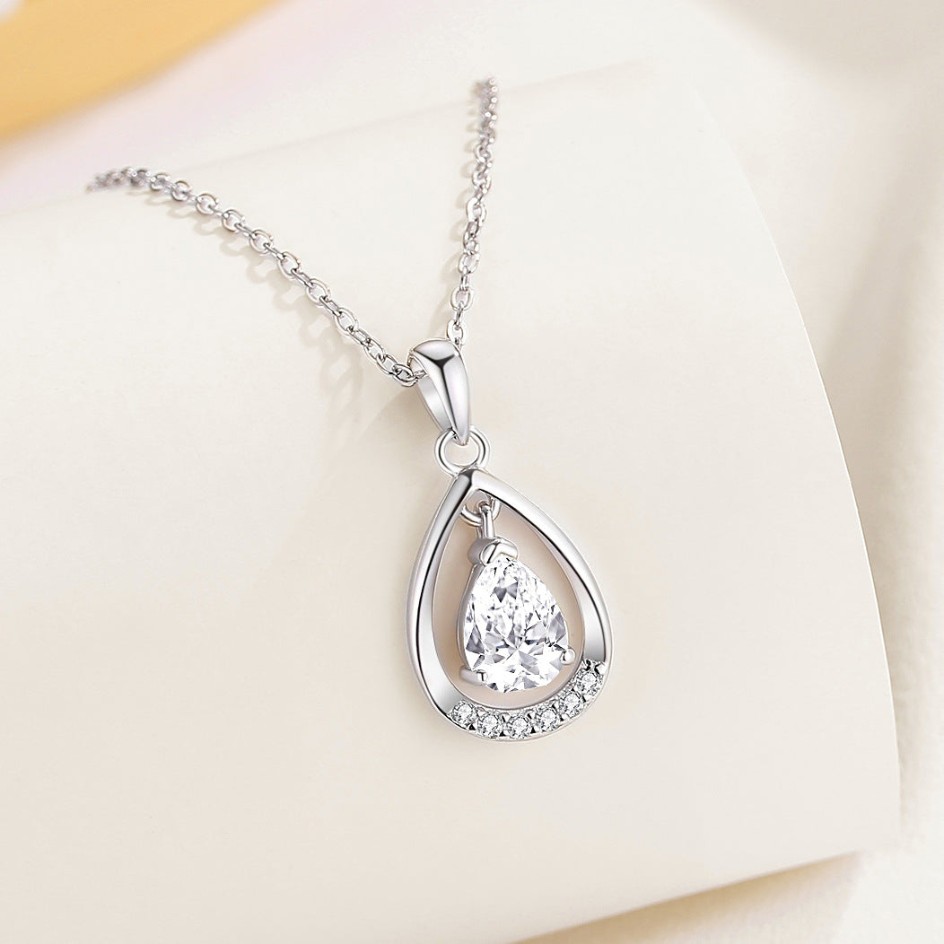Angel Tears Necklace - Teardrop Crystal Pendant