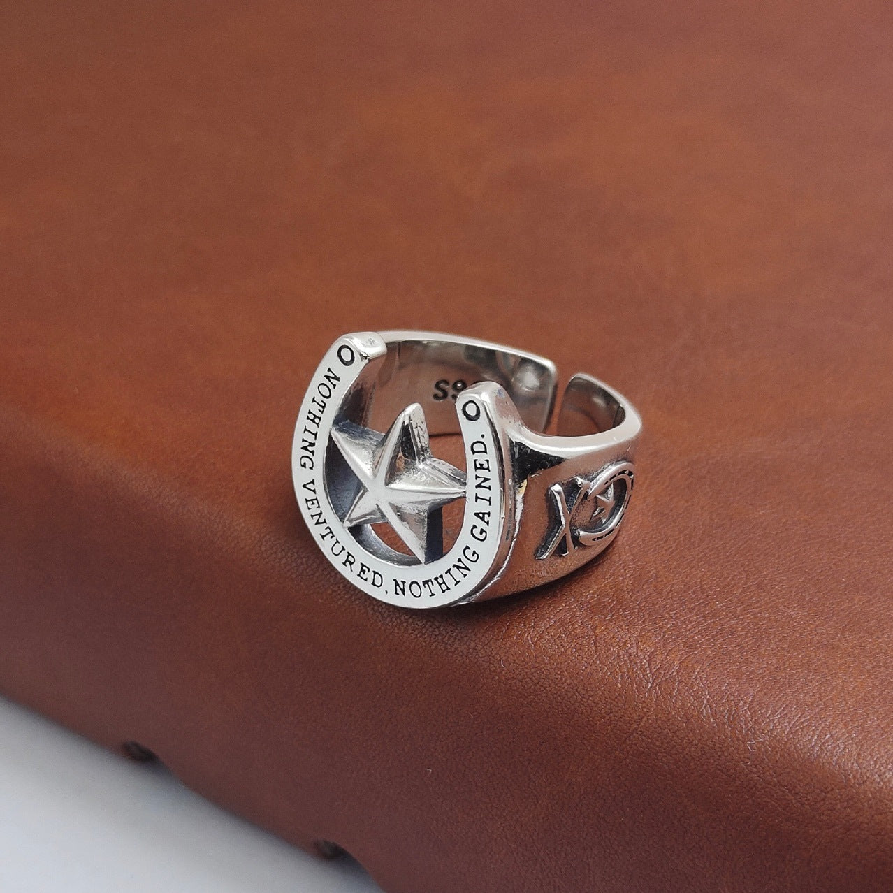 Pentagram Ring - Unique Star Design Silver Ring