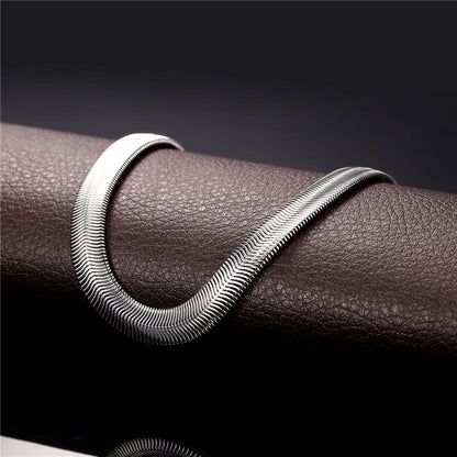 Snake Chain - Sleek and Modern Silver Chain