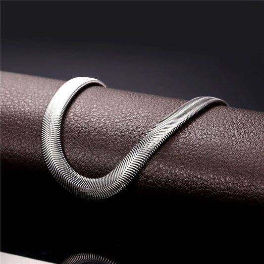 Snake Chain - Sleek and Modern Silver Chain