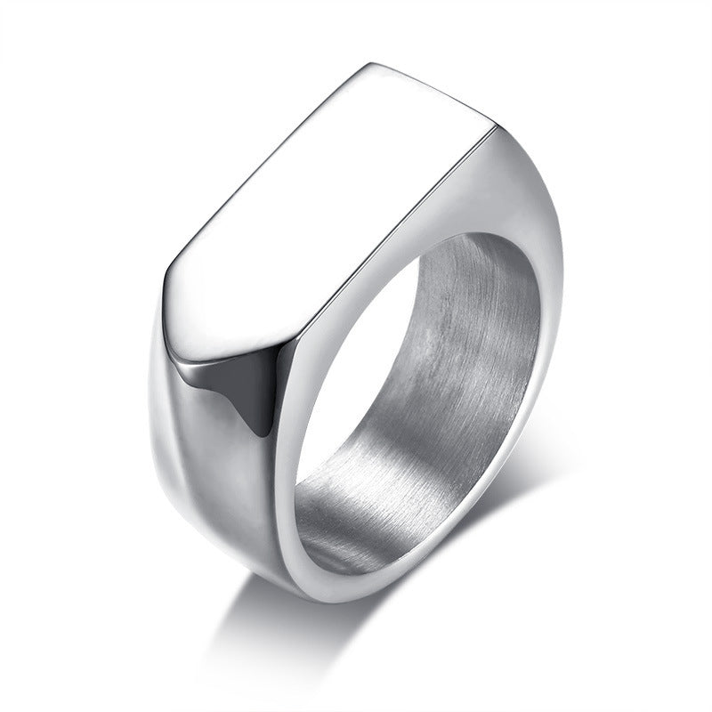 Pentagon Ring - Modern Geometric Silver Band