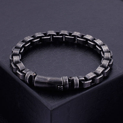 Rustic Bracelet - Bold Black Industrial Style