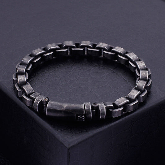 Rustic Bracelet - Bold Black Industrial Style