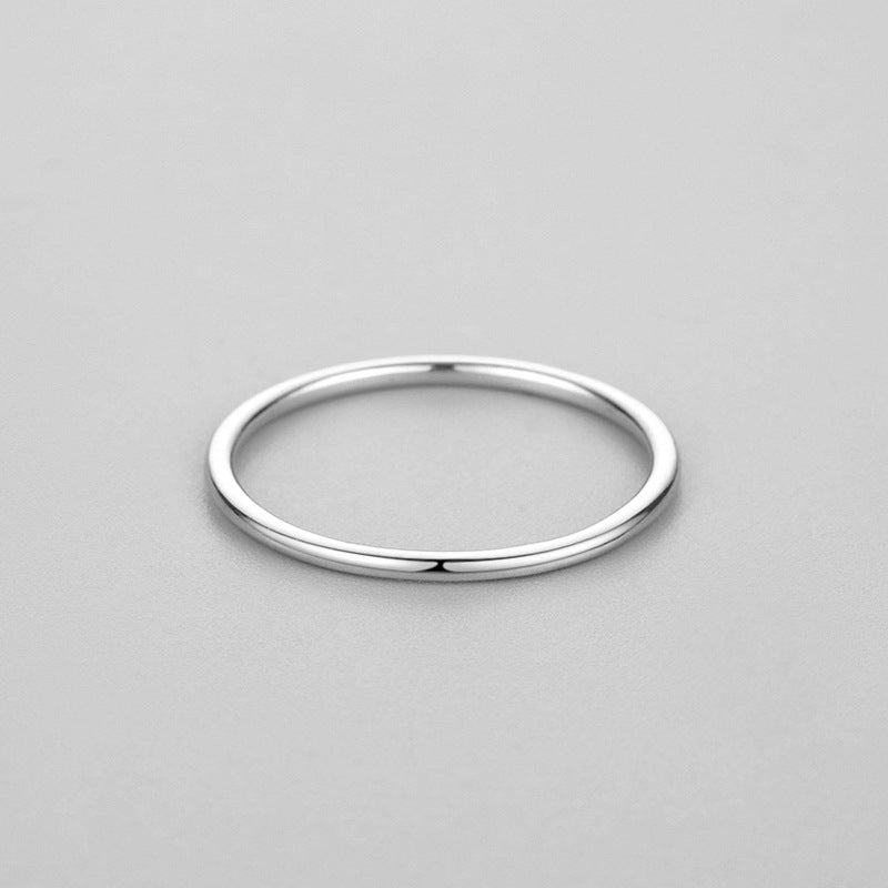 Minimalistic Ring - Simple and Sleek Silver Band