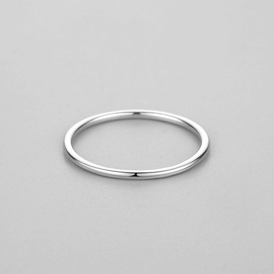 Minimalistic Ring - Simple and Sleek Silver Band