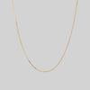 Box Necklace - Simple Gold Chain for Everyday Wear