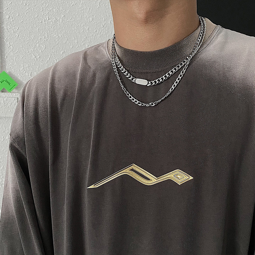 Mixed Cuban Chain - Two-Tone Chain Necklace