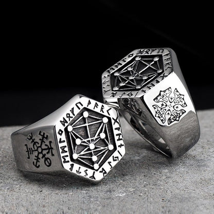 Viking Ring - Bold Silver Rings with Norse Design