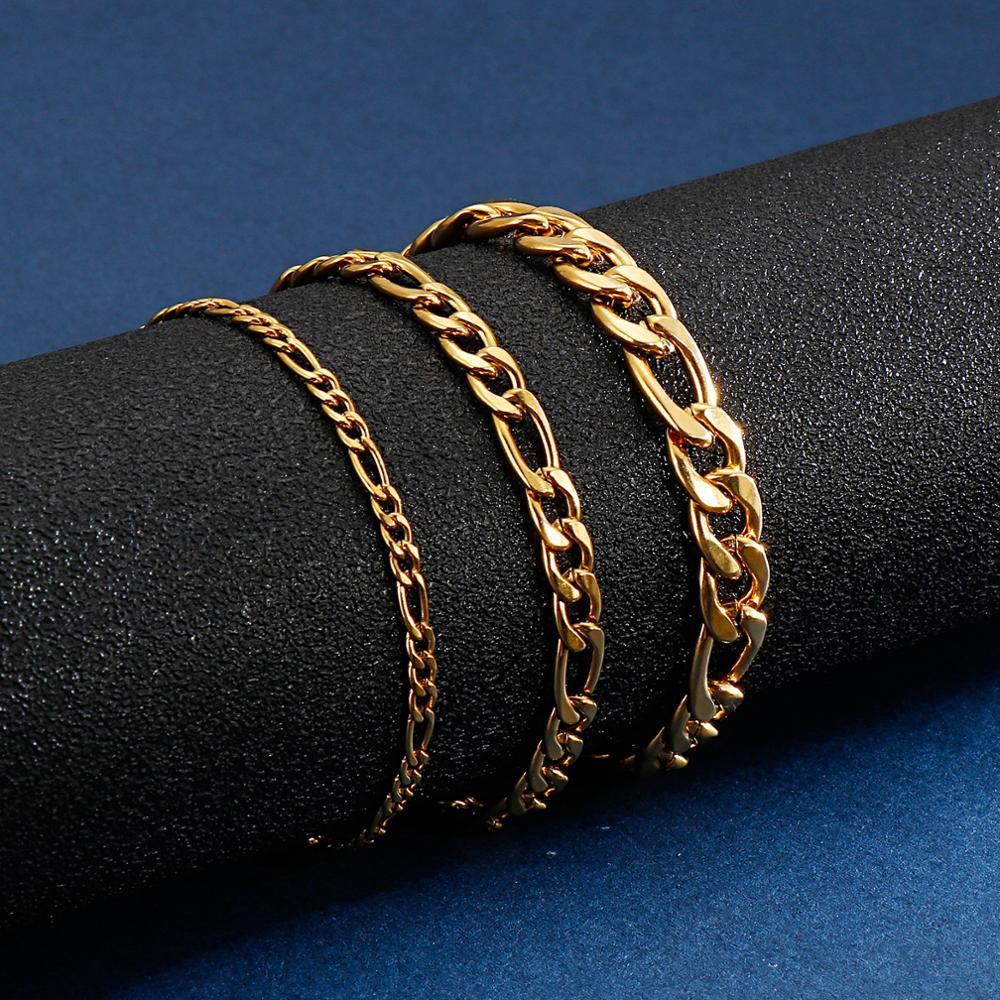 Figaro Bracelet - Classic Gold Chain Bracelet