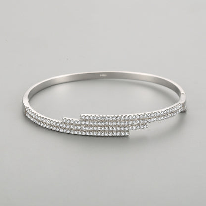 Zircon Lines Bracelet - Dazzling and Stylish Accessory