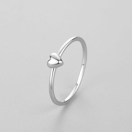 Simple Heart Ring - Minimalistic Heart Design
