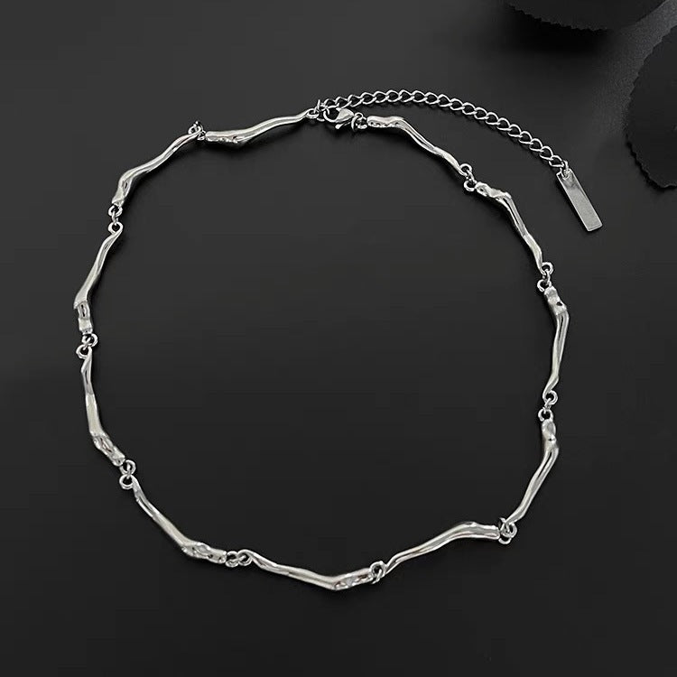 Twisted Wave Chain - Unique Silver Chain Design