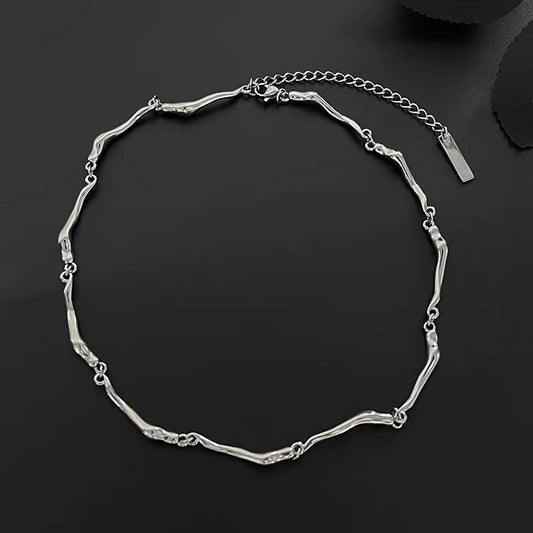 Twisted Wave Chain - Unique Silver Chain Design