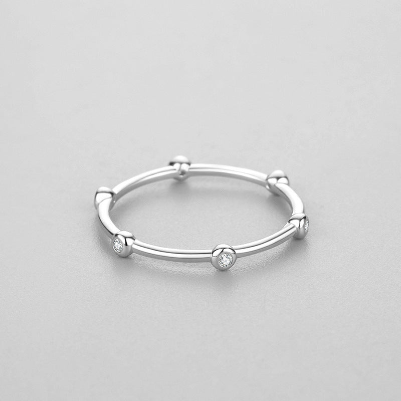 The Arch Ring - Unique Silver Design with Beaded Details