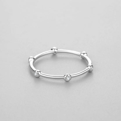 The Arch Ring - Unique Silver Design with Beaded Details